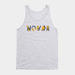 Novah | Girl Name | Cat Lover | Cat Illustration Tank Top